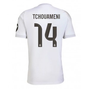 Real Madrid Aurelien Tchouameni #14 Jalkapallovaatteet Kotipaita 2025-26 Lyhythihainen